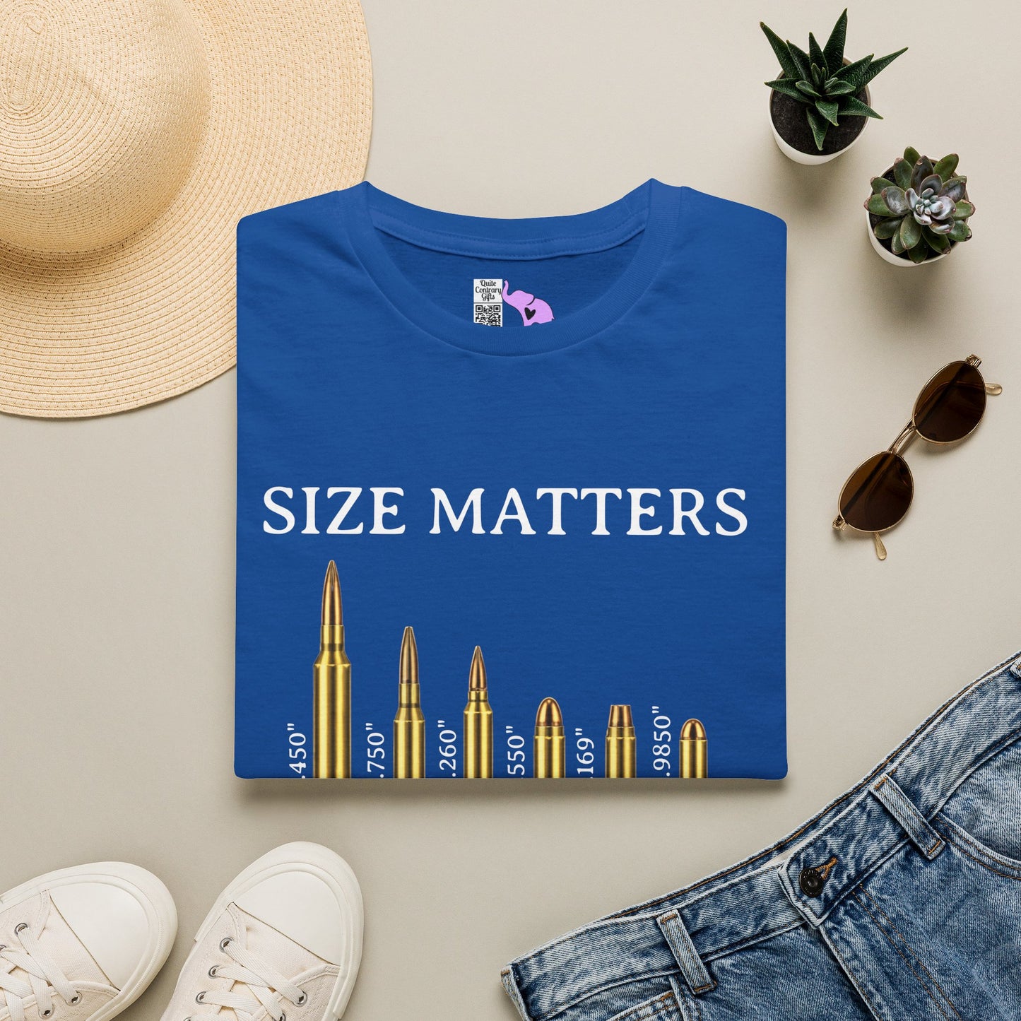 Size Matters (Ammo) Adult T-shirt