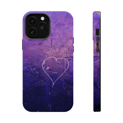 Purple Heart Wall MagSafe® Compatible Tough Case for iPhone