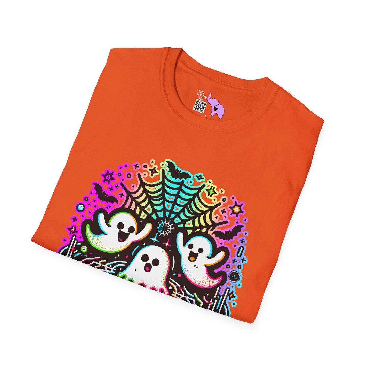 Neon Boo Adult T-shirt