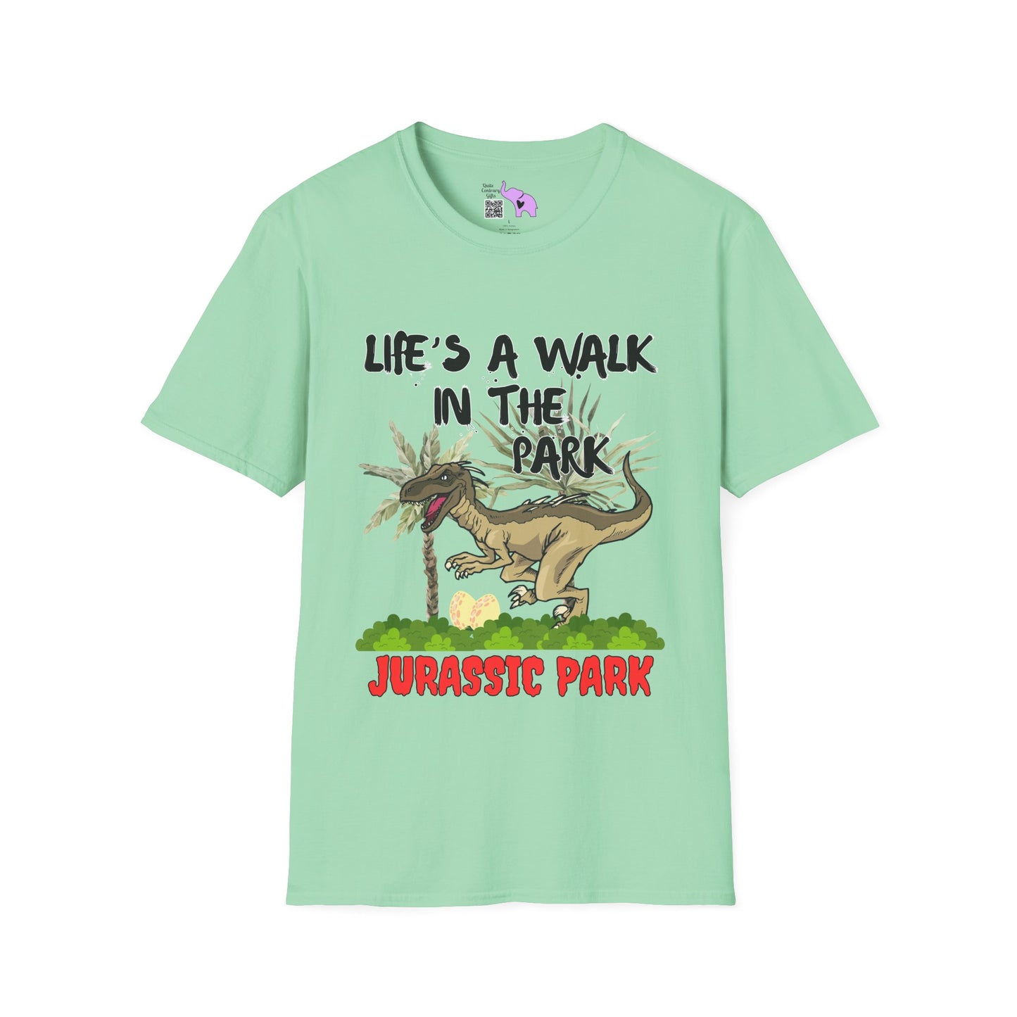 Life's Like A Walk In The Park... Jurassic Park Adult T-shirt