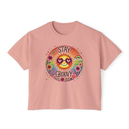 Stay Groovy Women's Boxy Tee