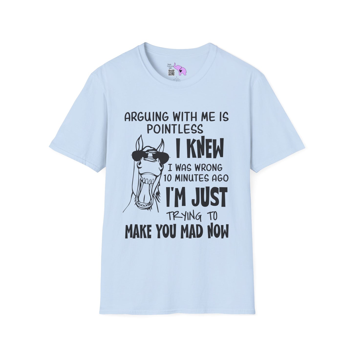 Arguing With Me is Pointless... Adult T-shirt