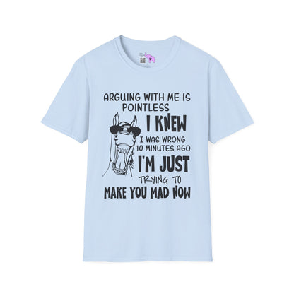 Arguing With Me is Pointless... Adult T-shirt