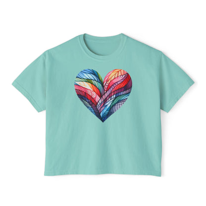 Heart of Many Colors Women's Boxy Tee