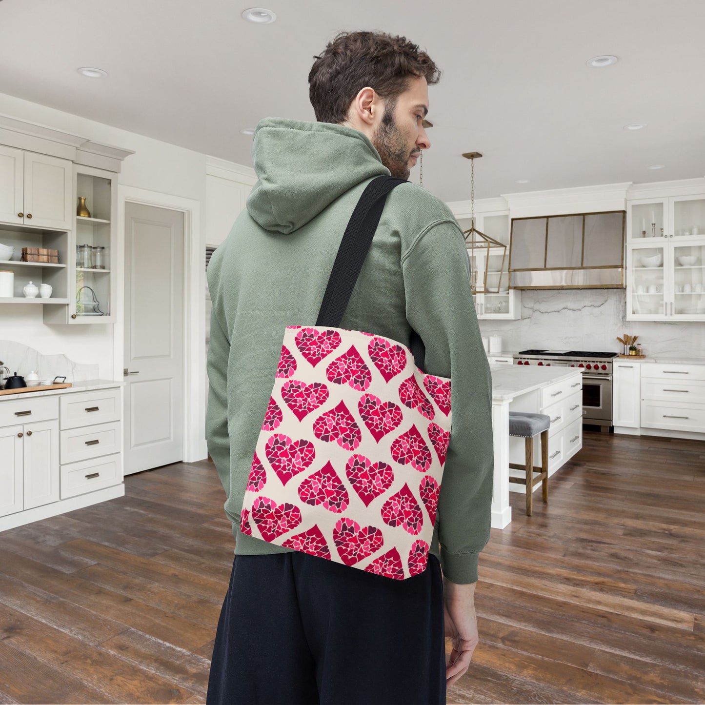 Simple Hearts Canvas Tote Bag