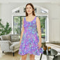 Lavender Mist Camo Women's Skater Dress