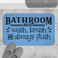 Bathroom Rules Bath Mat