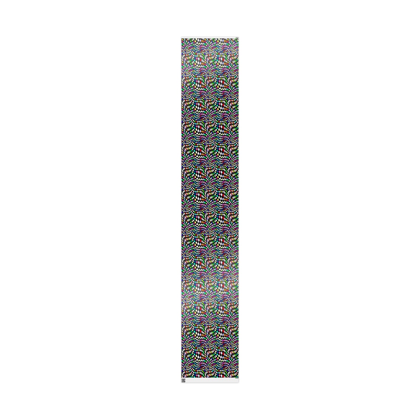 Warped Colorful Checkered Wrapping Paper