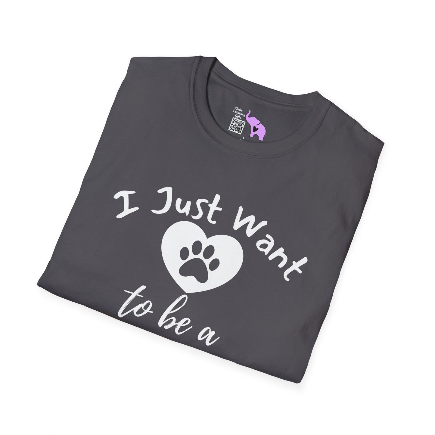 I Just Want To Be A Stay At Home Dog Dad Adult T-shirt
