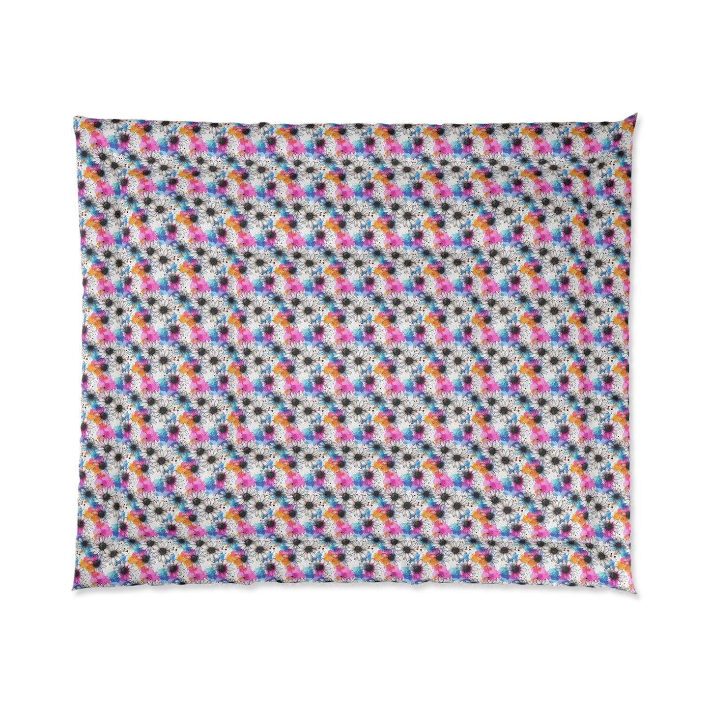Watercolor Daisy Dream Comforter