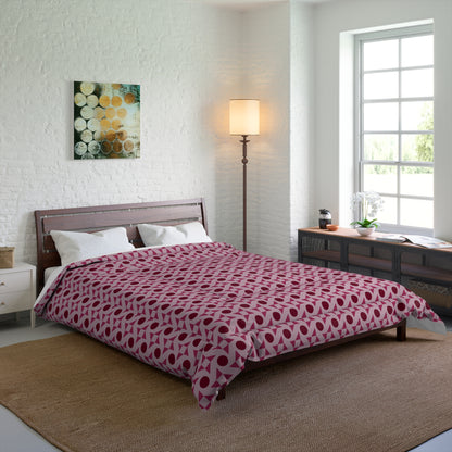 Crimson Pinwheels Comforter