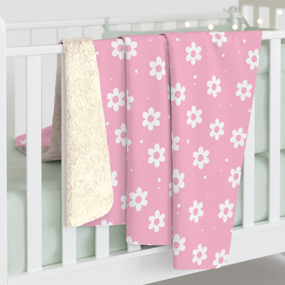 Pretty Petals & Dots Fleece Blanket