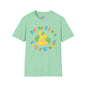 Bunny Kisses Easter Wishes Adult T-shirt