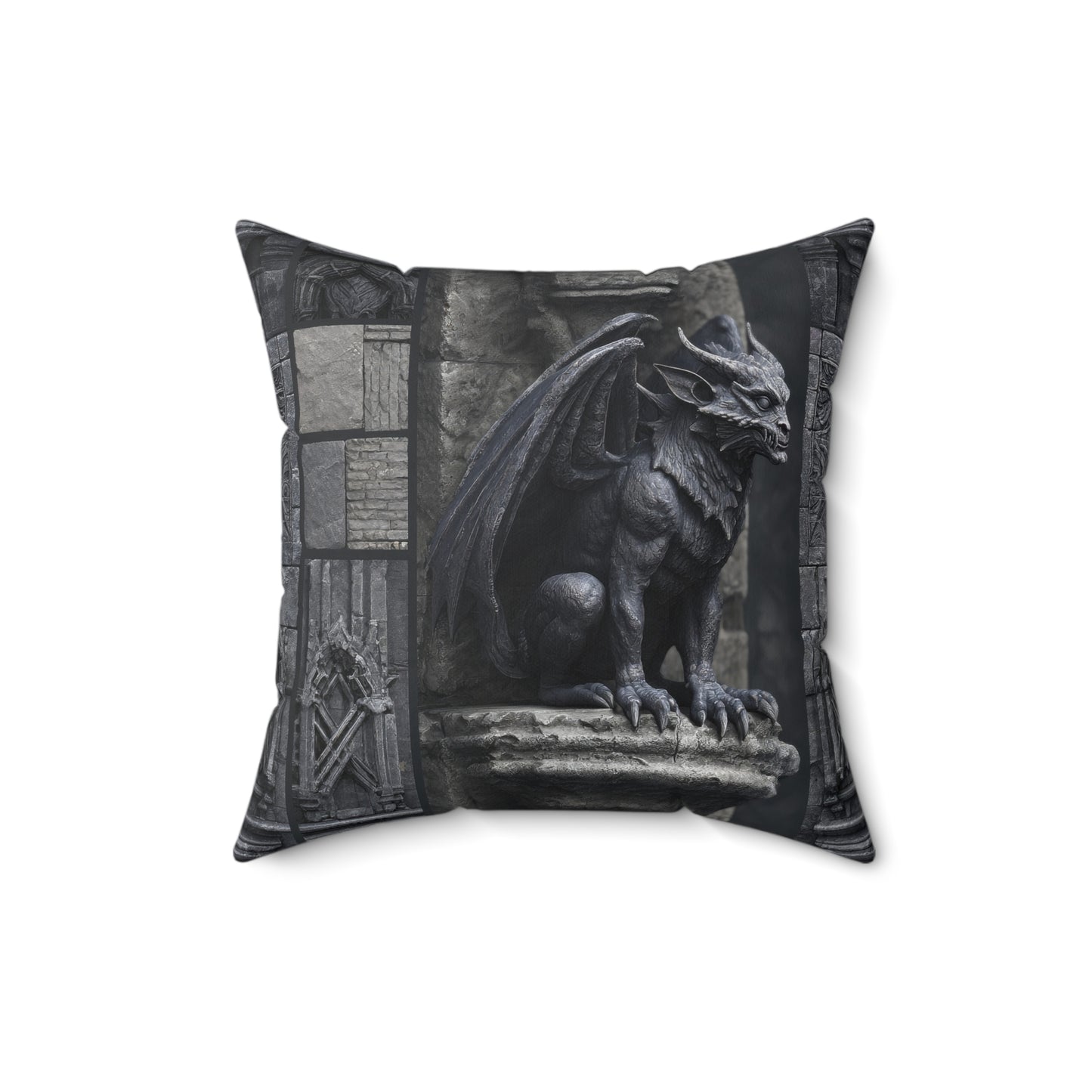 Gargoyle Vigil Throw Pillow