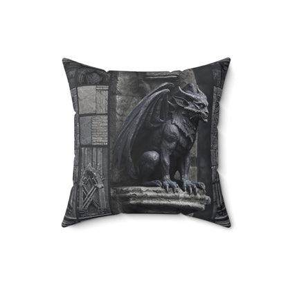 Gargoyle Vigil Throw Pillow
