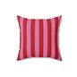 Be Mine Stripes Throw Pillow