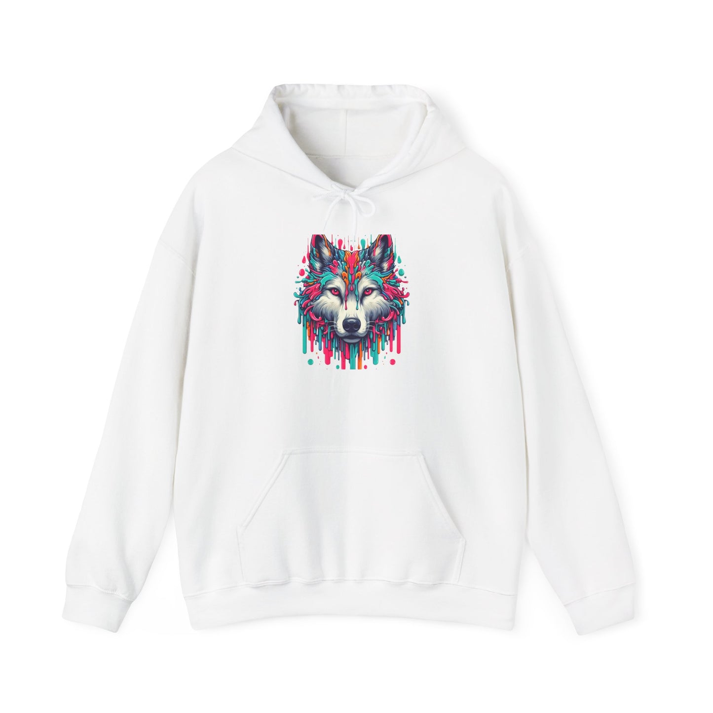 Colorful Wolf Heavy Blend™ Hooded Sweatshirt