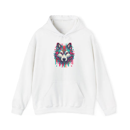 Colorful Wolf Heavy Blend™ Hooded Sweatshirt