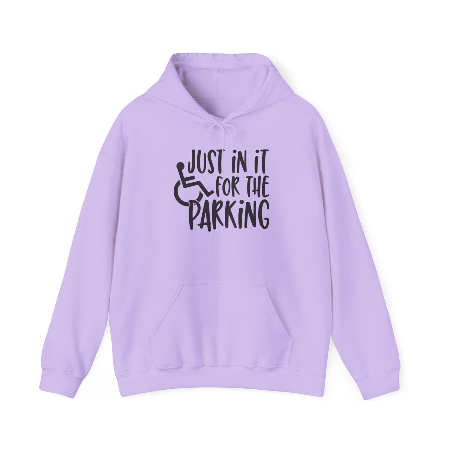 Just In It For The Parking (Wheelchair User) Adult Heavy Blend™ Hoodie