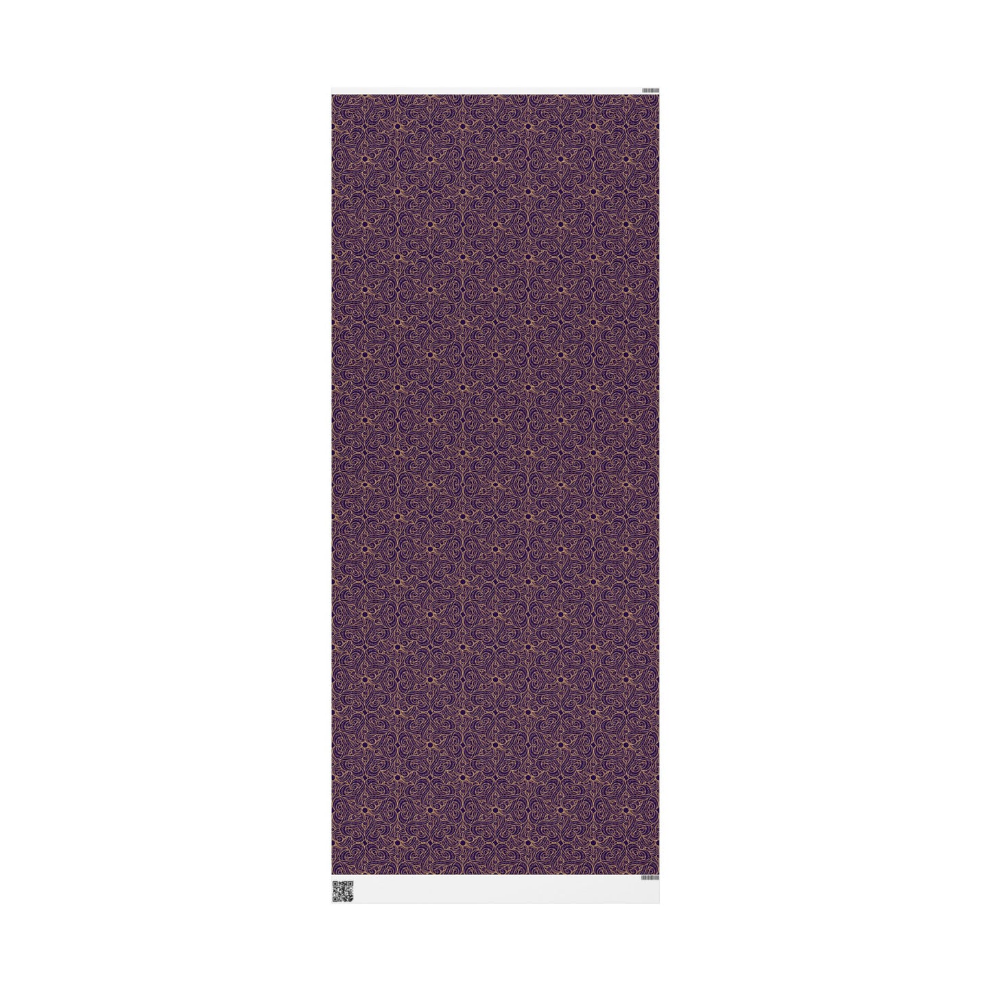 Golden Amethyst Radiance Mandala Wrapping Paper