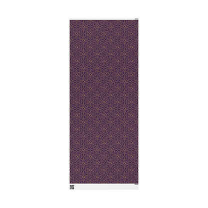 Golden Amethyst Radiance Mandala Wrapping Paper