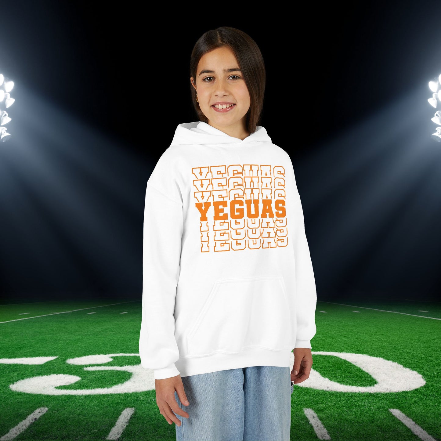 Yeguas (Stacked) Youth Heavy Blend Hoodie
