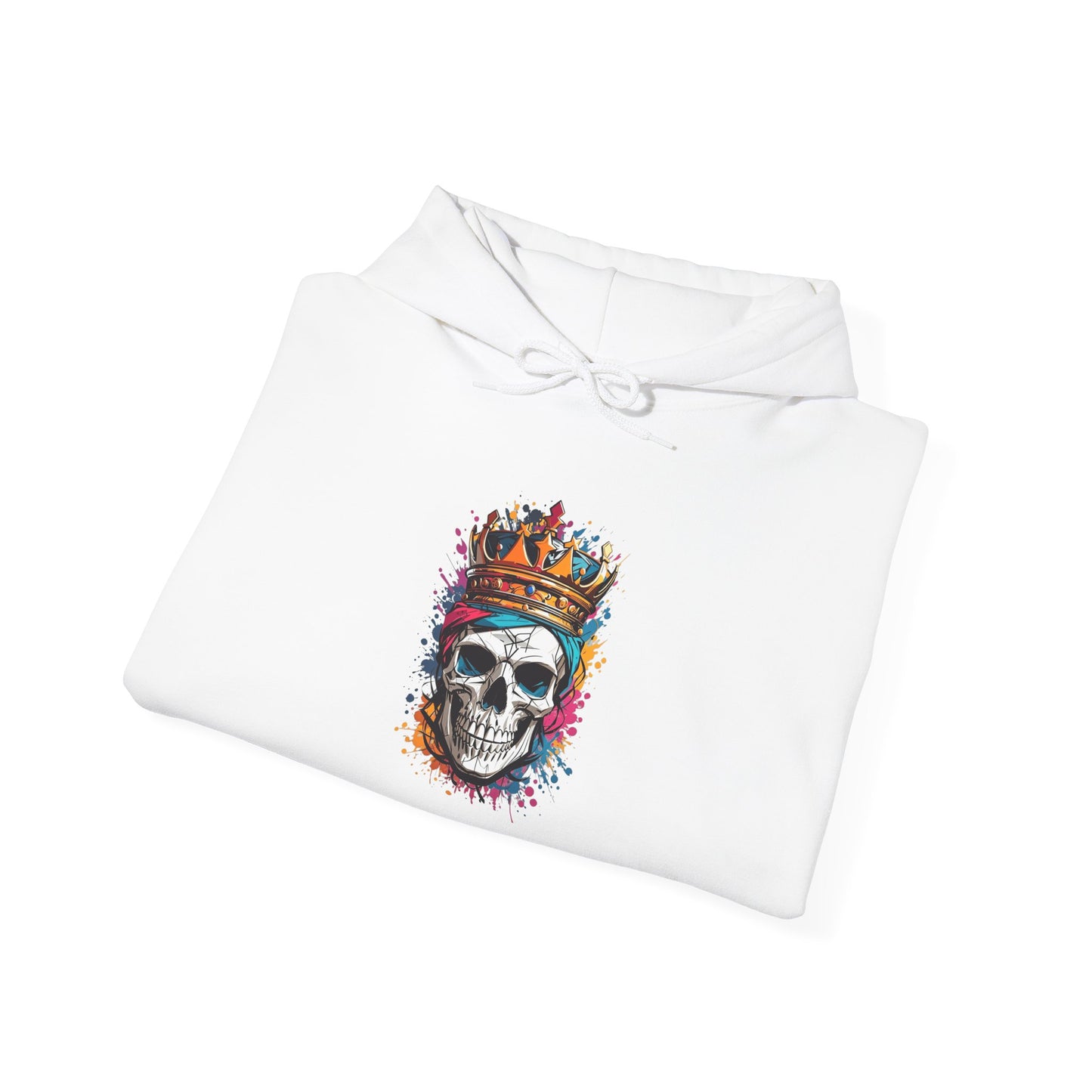 Colorful Crowned Skull Heavy Blend™ Hooded Sweatshirt