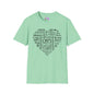 A Cat's Heart Adult T-shirt