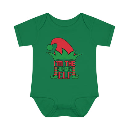 I'm The Hungry Elf Infant Baby Rib Bodysuit