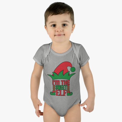 I'm The Sweet Elf Infant Baby Rib Bodysuit