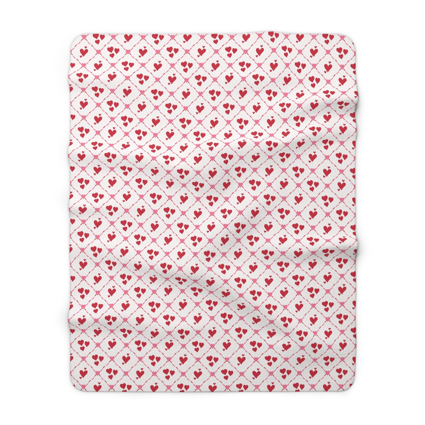 Cupid’s Lattice Fleece Blanket