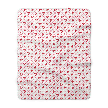 Cupid’s Lattice Fleece Blanket