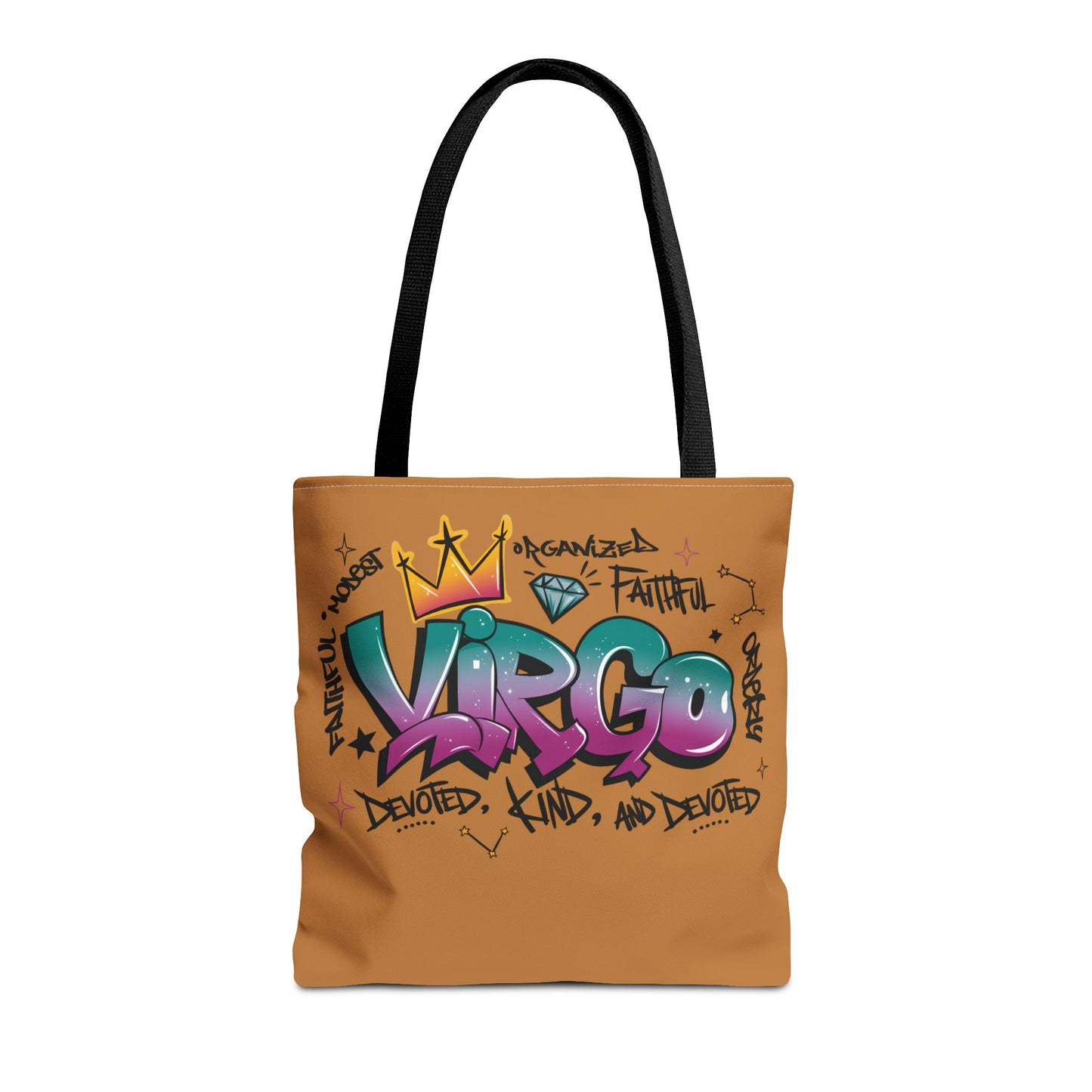 Virgo Street Art Canvas Tote Bag