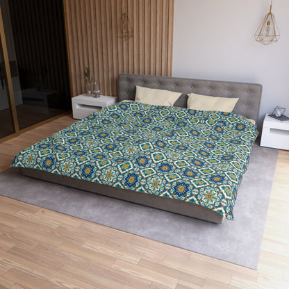 Mediterranean Lace Microfiber Duvet Cover