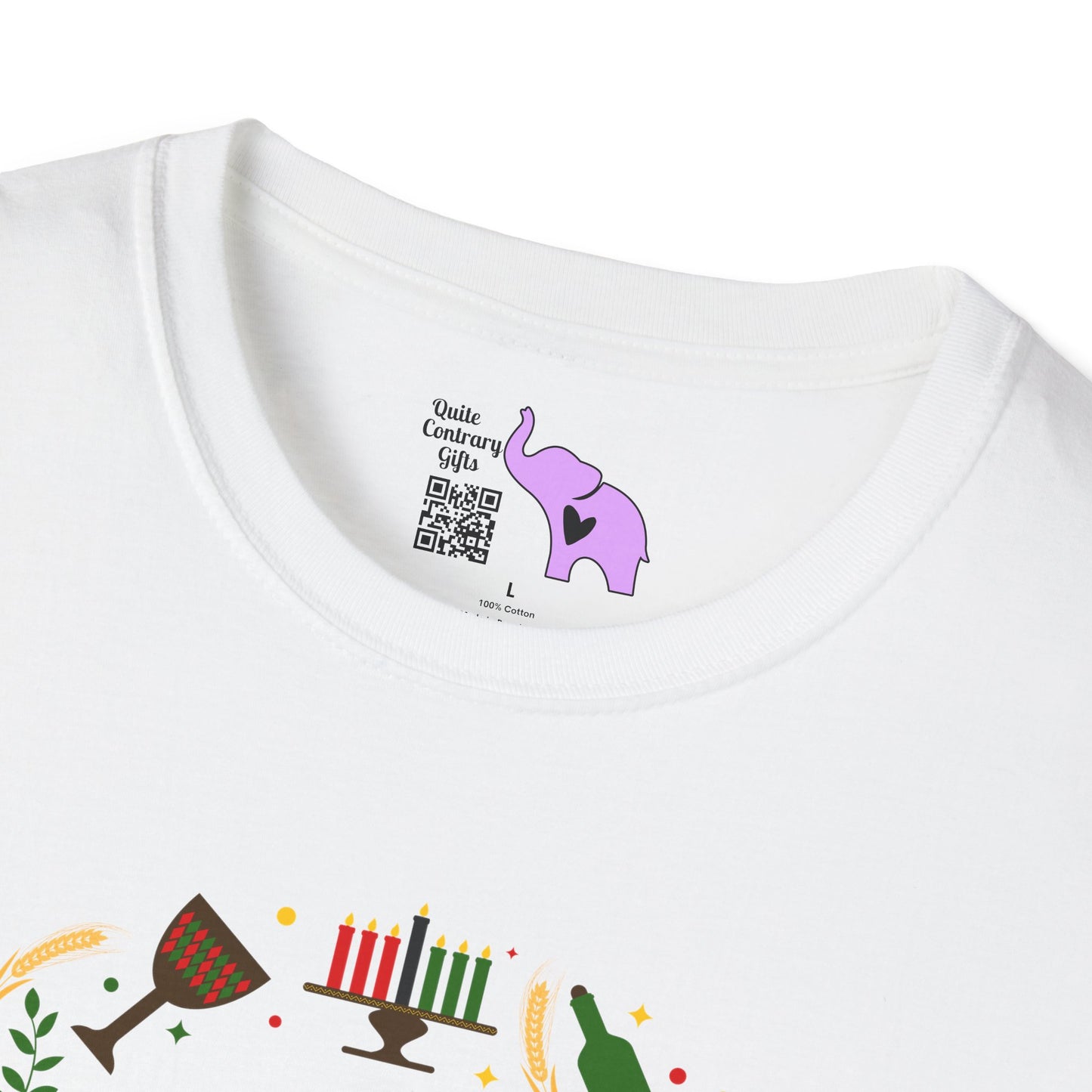 Happy Kwanzaa Wreath Adult T-shirt