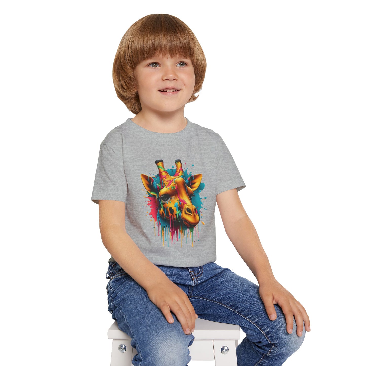 Colorful Giraffe Heavy Cotton™ Toddler T-shirt