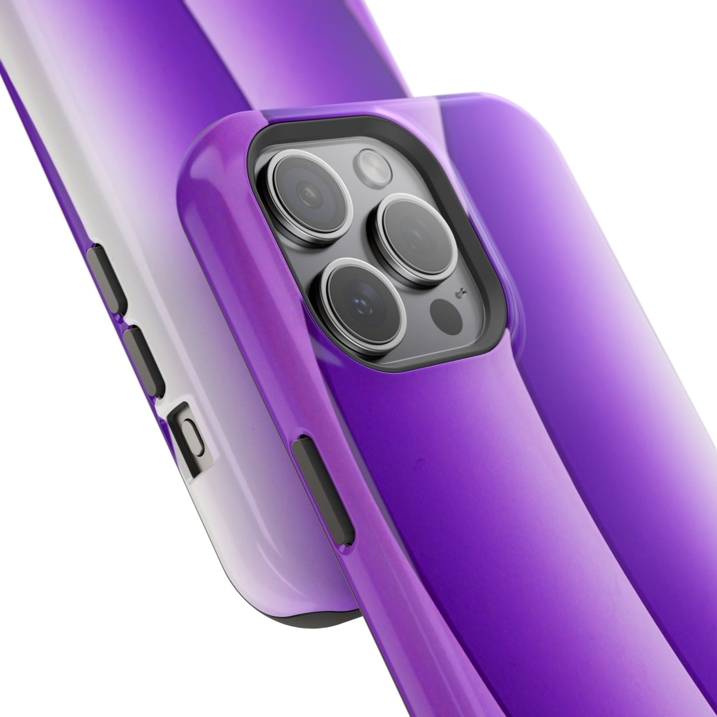Purple Gradient Stripes MagSafe® Compatible Tough Case for iPhone