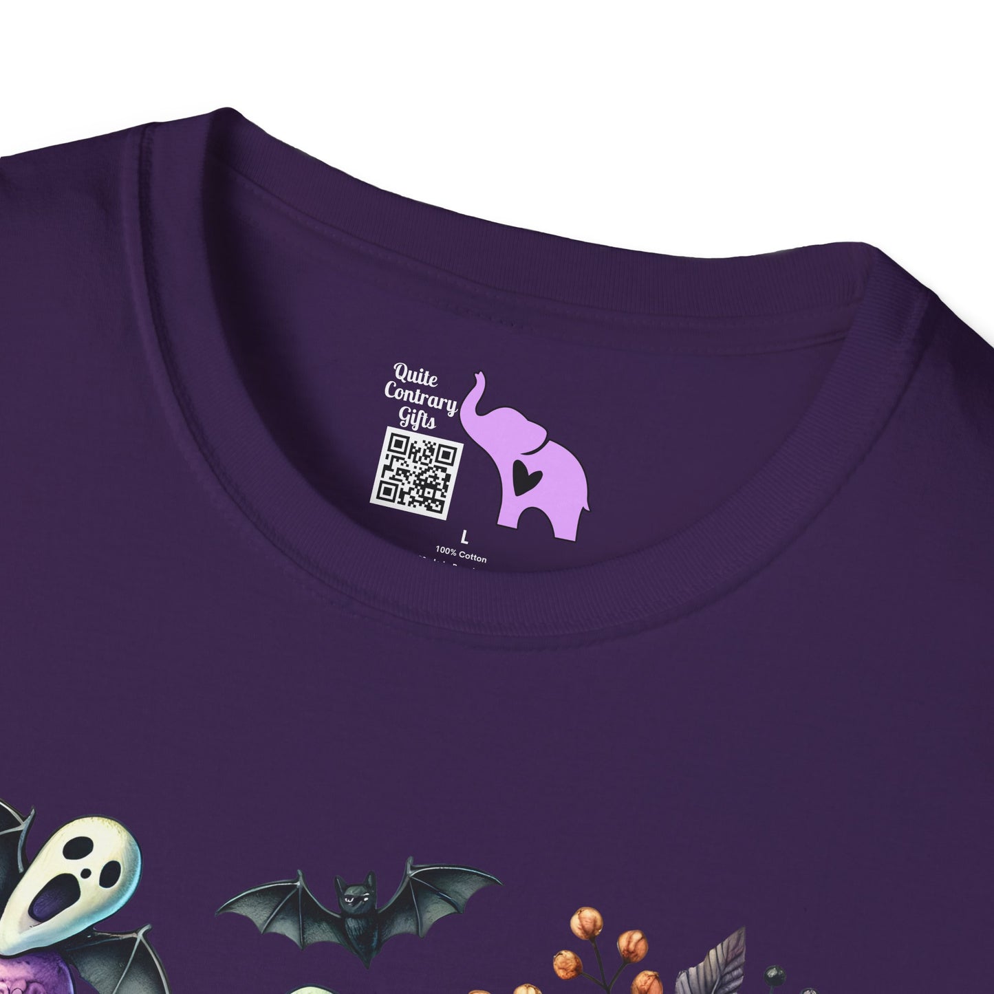 Ice Cream Cones w/Pumpkins and Ghost Adult  T-shirt