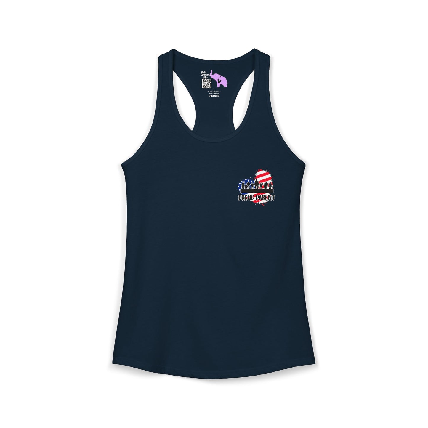 My Baby Enlisted to Keep Your Baby Safe Women's Ideal Racerback Tank