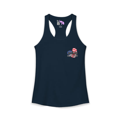 My Baby Enlisted to Keep Your Baby Safe Women's Ideal Racerback Tank