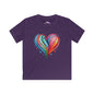 Blushing Rainbow Heart Youth Softstyle Tee
