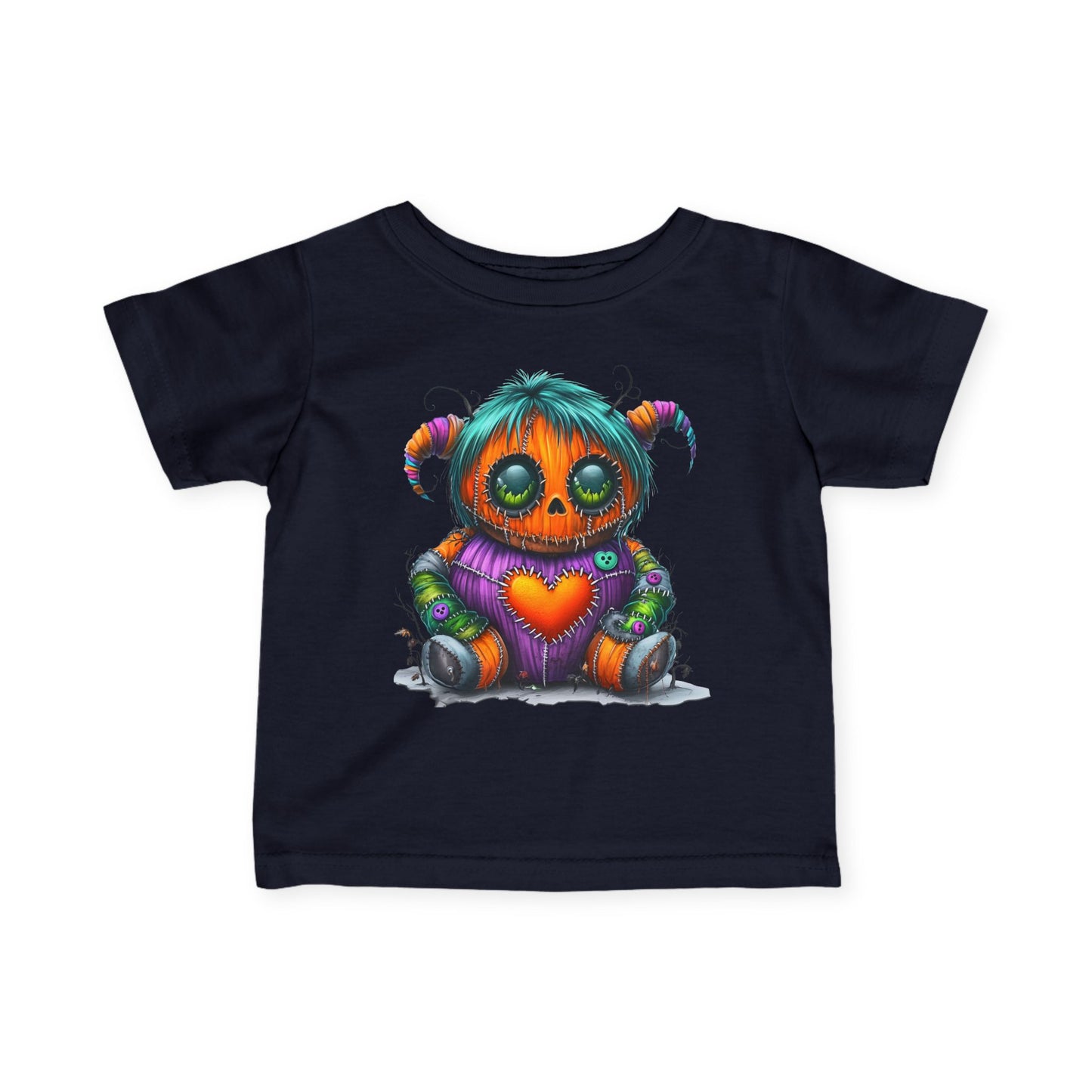 Patchwork Pumpkin Heart Infant T-Shirt