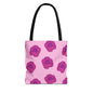 Rosy Dream Peonies Canvas Tote Bag