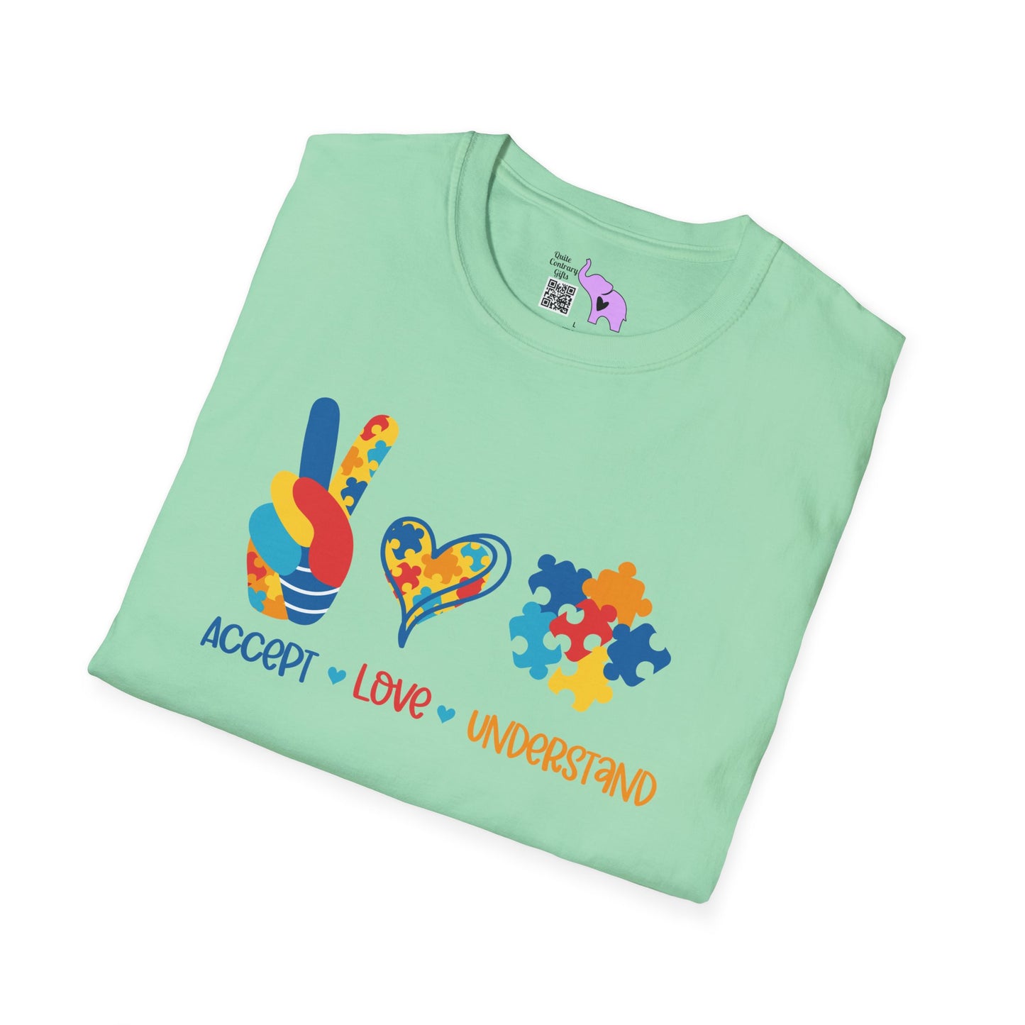 Accept Love Understand Autism Awarness Adult T-shirt