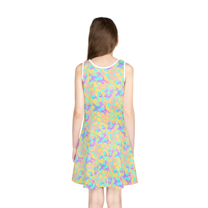 Dreamsicle Camo Girls' Sleeveless Sundress