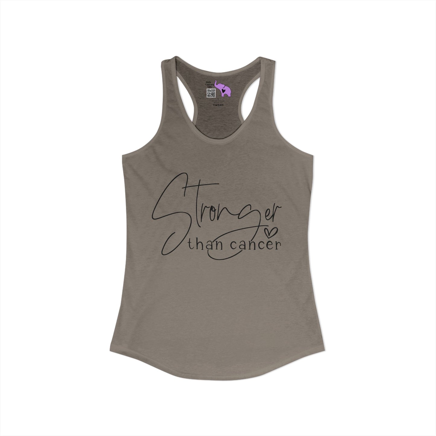 Stronger Than Cancer Women's Ideal Racerback Tank
