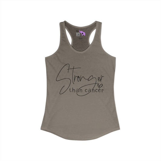 Stronger Than Cancer Women's Ideal Racerback Tank