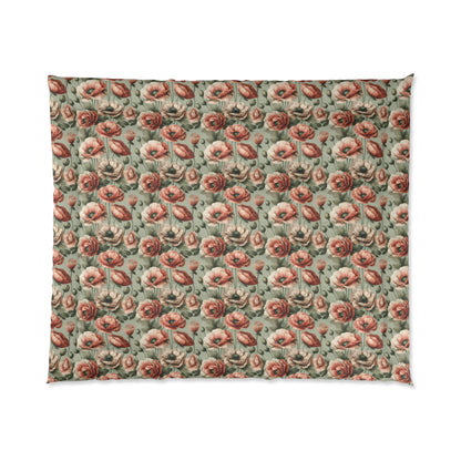 Blushing Poppy Comforter