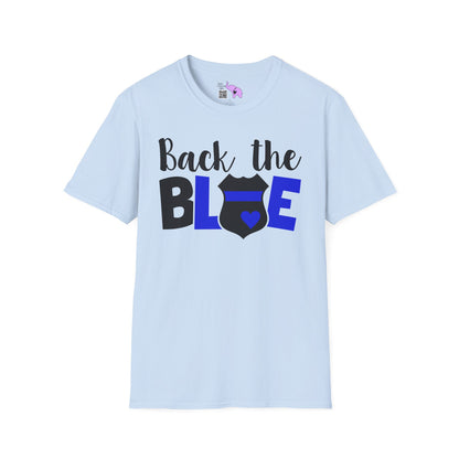 Back The Blue (Badge) Adult T-shirt