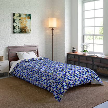 Blue Horizon Mosaic Basic Bedding Set